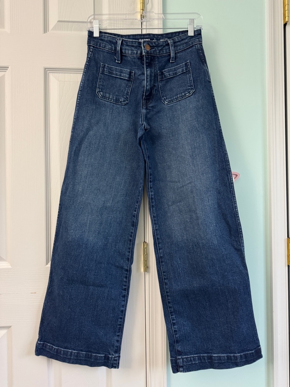 Old Navy Dark Blue Wide-Leg Denim Jeans